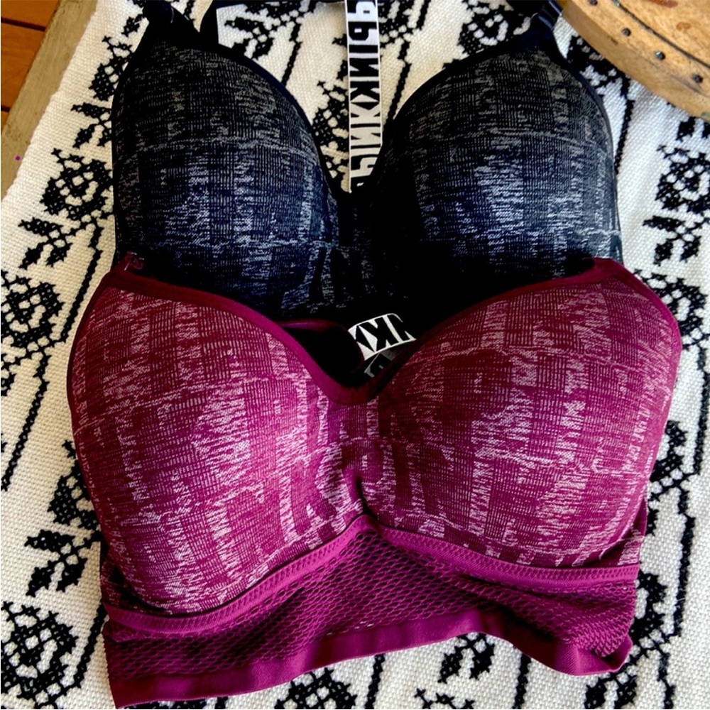Pink Victoria Secret wireless bras 2 in bundle